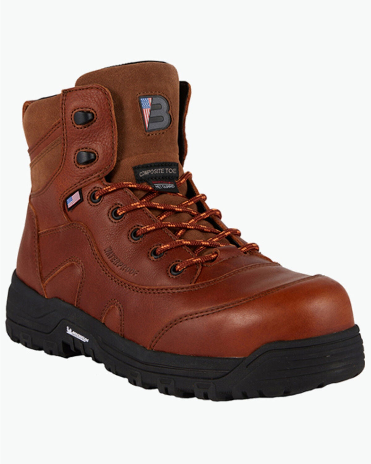 US Boot Men's 6" Ironmaster Internal Metatarsal Waterproof Work Boots - Composite Toe, Copper, hi-res