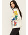 Image #2 - First Row Women's Embroidered Denim Jacket, Khaki, hi-res