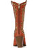 Image #3 - Azalea Wang Women's Scott Western Booties - Round Toe, Orange, hi-res
