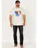 Image #2 - Moonshine Spirit Men's Blender Eagle Flag Graphic Short Sleeve T-Shirt , Cream, hi-res