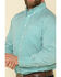 Wrangler 20X Men's Competition Ocean Small Geo Print Long Sleeve Western Shirt , Blue, hi-res
