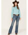 Image #1 - Wrangler retro Women's Vintage Medium Shelby Trouser Jeans , Blue, hi-res