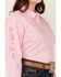 Image #3 - Ariat Women's Team Kirby Long Sleeve Button-Down Stretch Western Shirt - Plus, Pink, hi-res