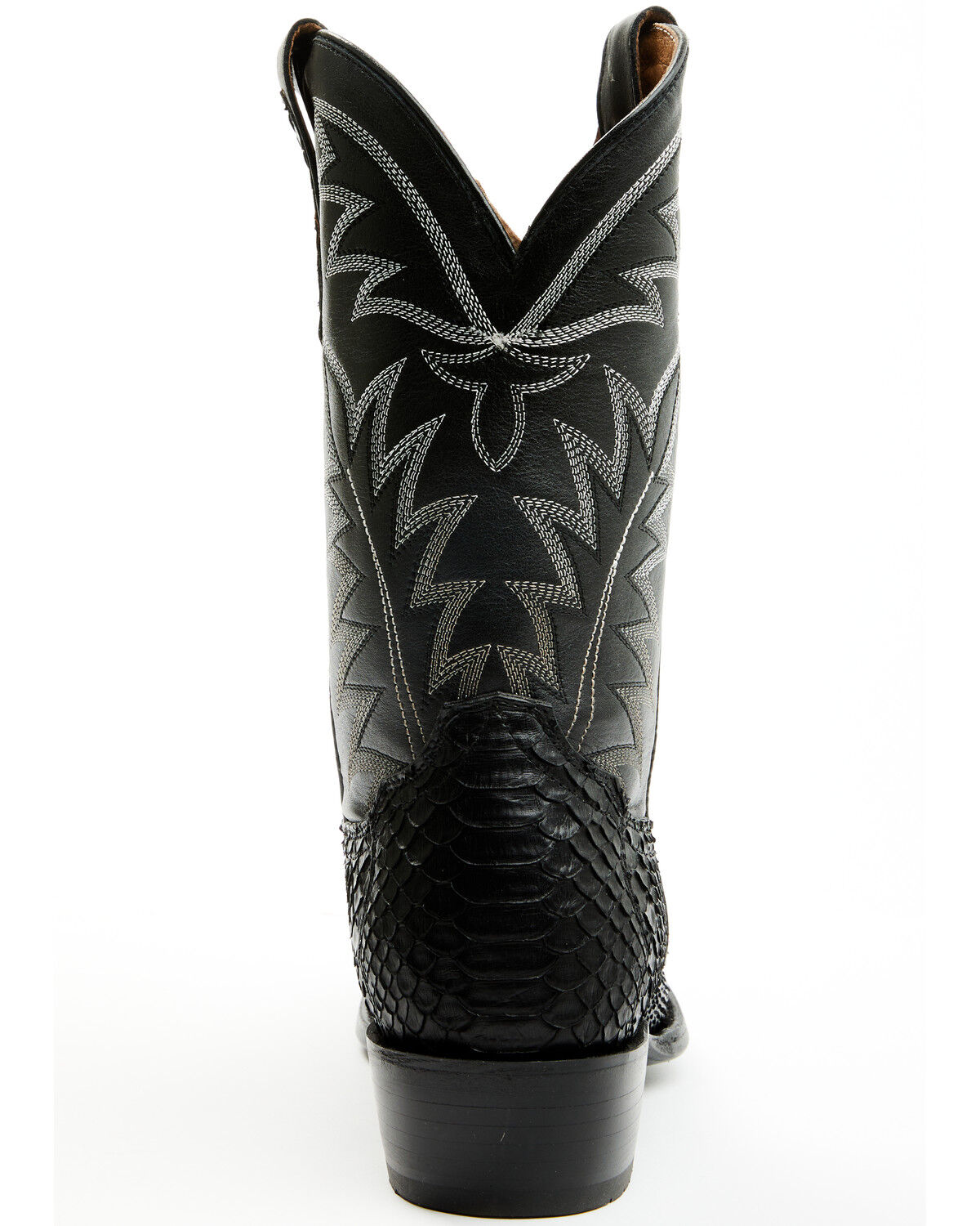 Image #5 - Cody James Men's Exotic Python Western Boots - Round Toe, Black, hi-res