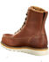 Image #2 - Carhartt Men's Waterproof 8" Lace-Up Wedge Work Boots - Steel Toe, Brandy Brown, hi-res