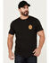 Image #2 - Brixton Men's Rancho Short Sleeve Graphic T-Shirt, Black, hi-res