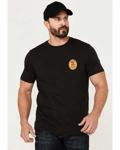 Image #2 - Brixton Men's Rancho Short Sleeve Graphic T-Shirt , Black, hi-res