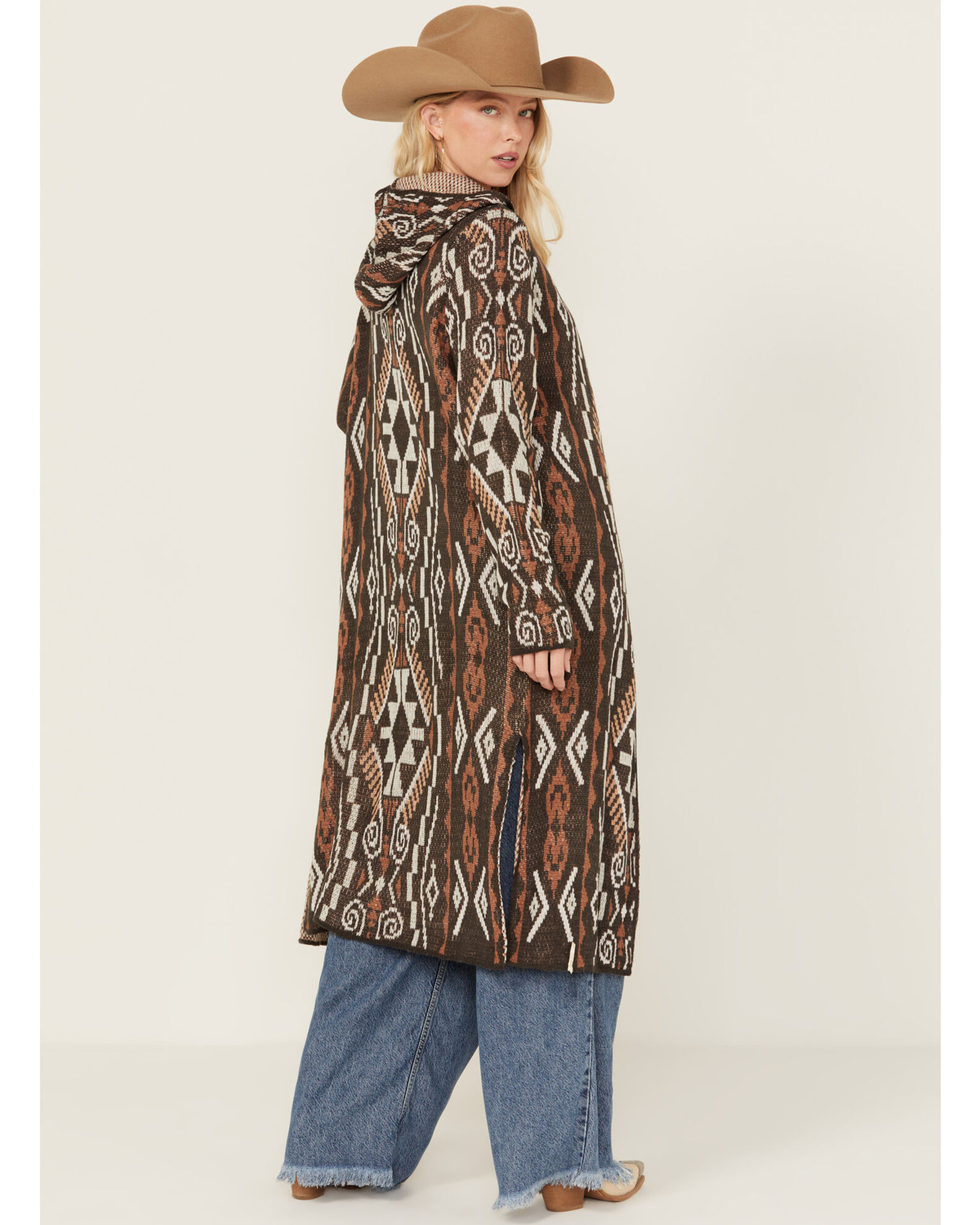 Womens hooded duster cardigan on sale