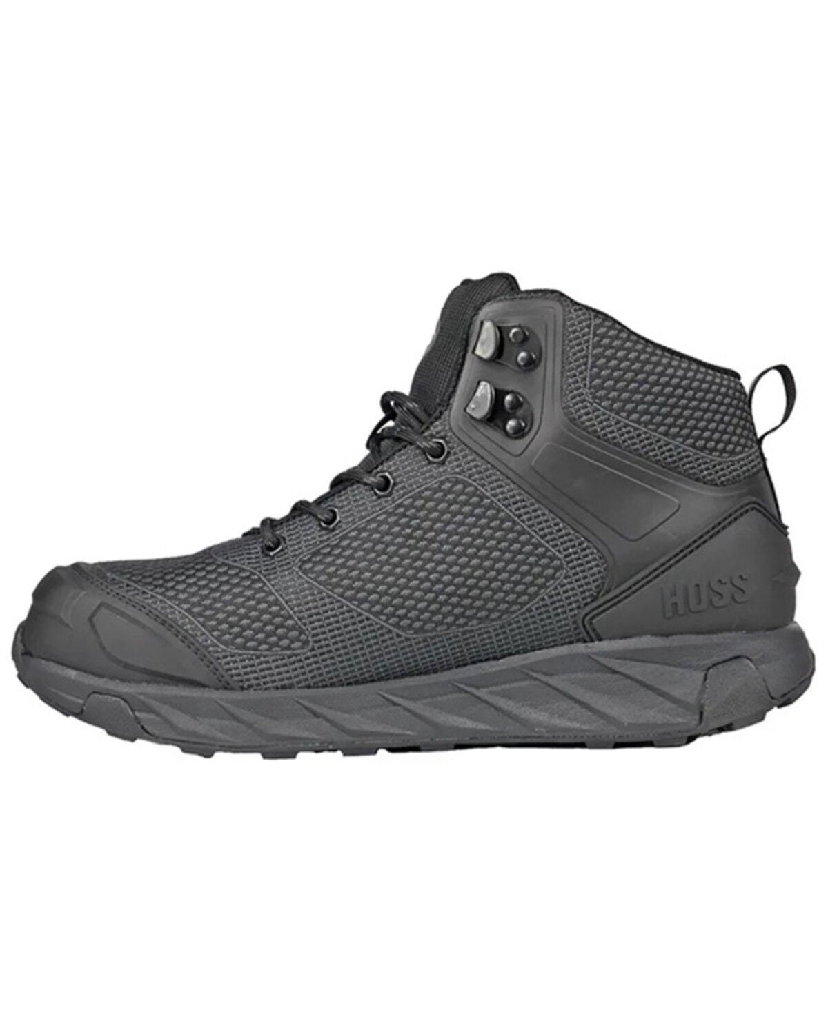 Image #3 - Hoss Men's Buster Hi Waterproof Work Boots - Composite Toe, Black, hi-res