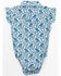 Image #3 - Shyanne Infant Girls' Ruffle Sleeve Onesie, Royal Blue, hi-res