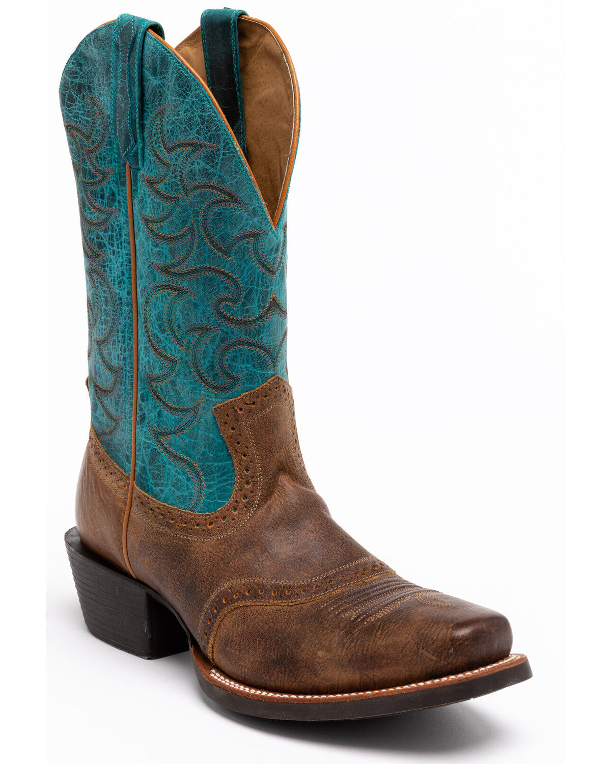 cowboy boots teal