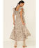 Image #5 - Free People Women's Bonita Floral Print Flutter Sleeve Midi Dress, Natural, hi-res
