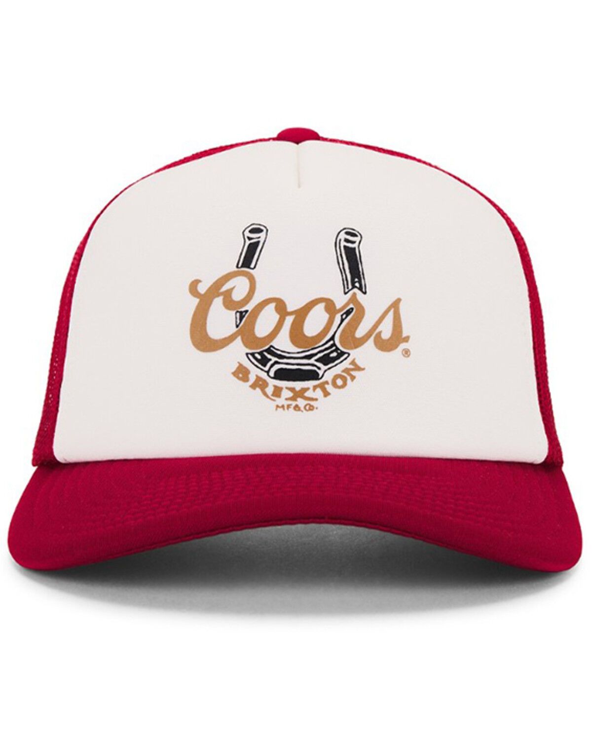 Image #3 - Brixton X Coors Men's Coors Luck Ball Cap, Red, hi-res