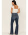 Image #3 - Idyllwind Women's Front Seam High Rise Flare Jeans, Light Wash, hi-res