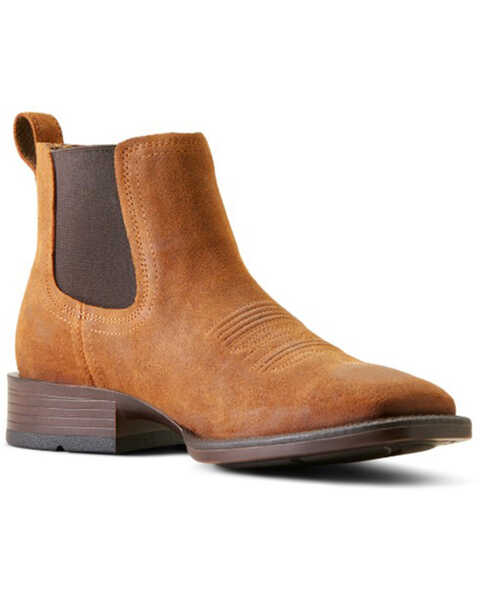 Image #1 - Ariat Men's Booker Ultra Western Boots - Broad Square Toe , Brown, hi-res