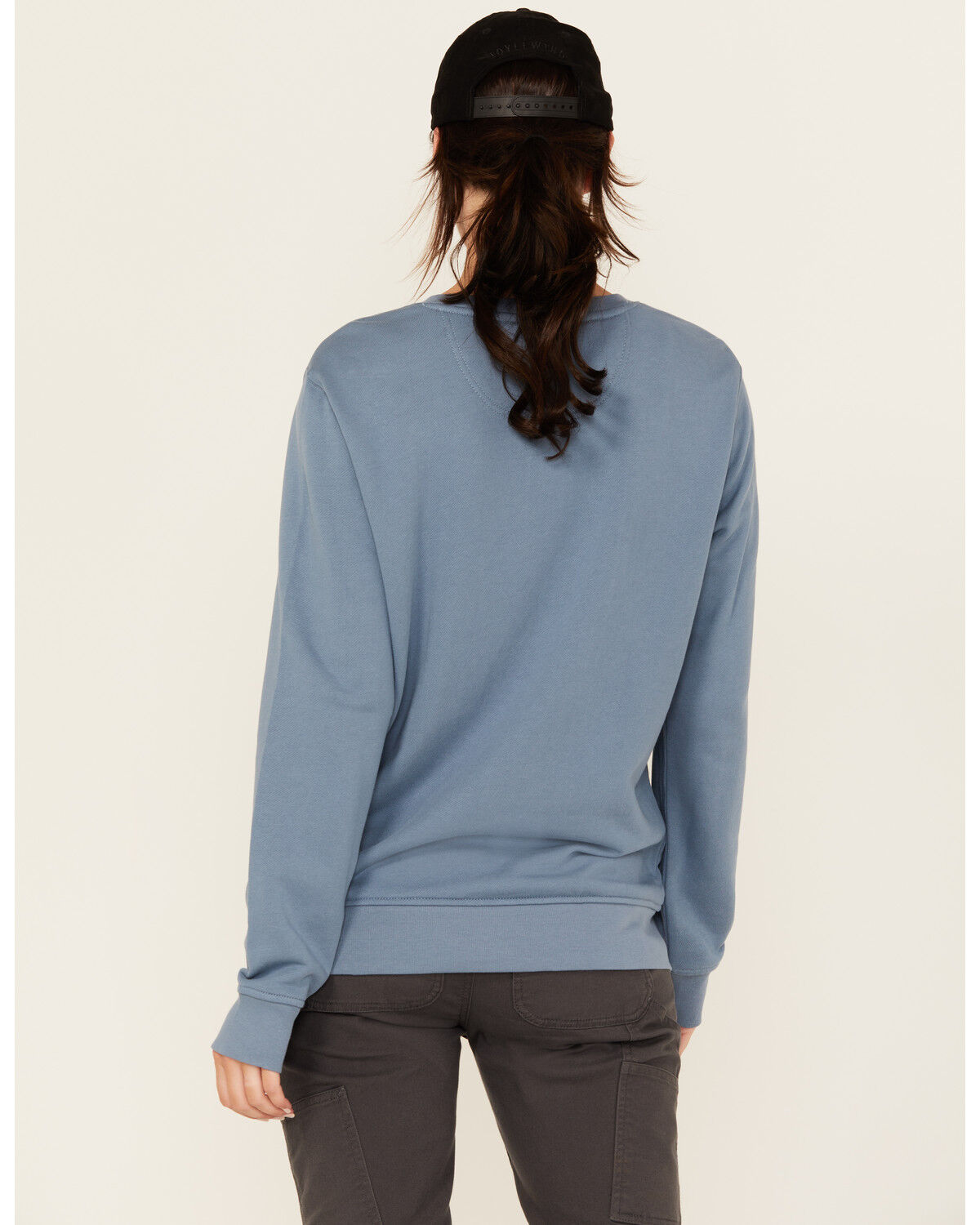 Image #4 - Carhartt Women's Tencel™ Fiber Series Relaxed Fit Sweatshirt, Light Blue, hi-res