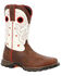 Image #1 - Durango Women's Maverick Waterproof Western Work Boots - Steel Toe, Brown, hi-res