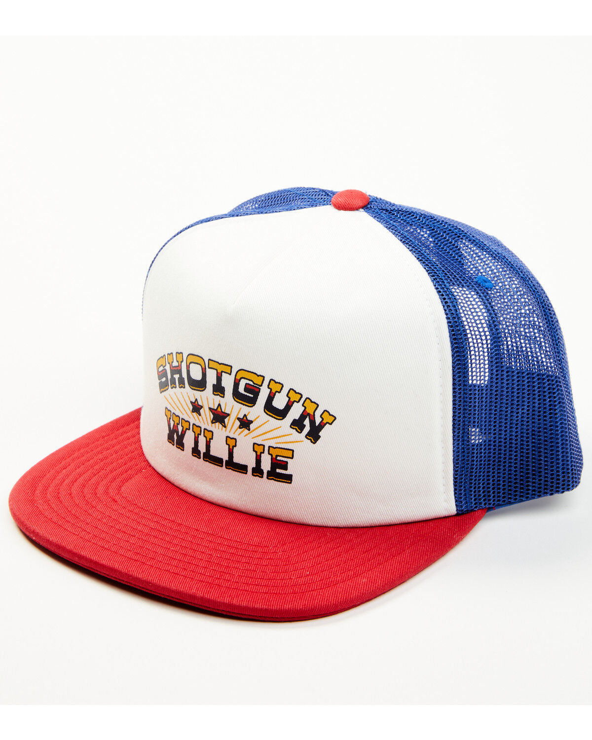 Image #1 - Brixton x Willie Nelson Men's Shotgun Willie Ball Cap, White, hi-res
