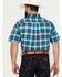 Image #4 - Ariat Men's Pro Series Kenneth Classic Fit Button Down Short Sleeve Western Shirt, Blue, hi-res