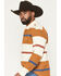Image #2 - Kimes Ranch Men's Bulldog Rugby Striped Long Sleeve Polo Shirt, Brown, hi-res