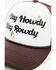 Image #2 - Shyanne Women's Say Howdy Stay Rowdy Ball Cap, Dark Brown, hi-res
