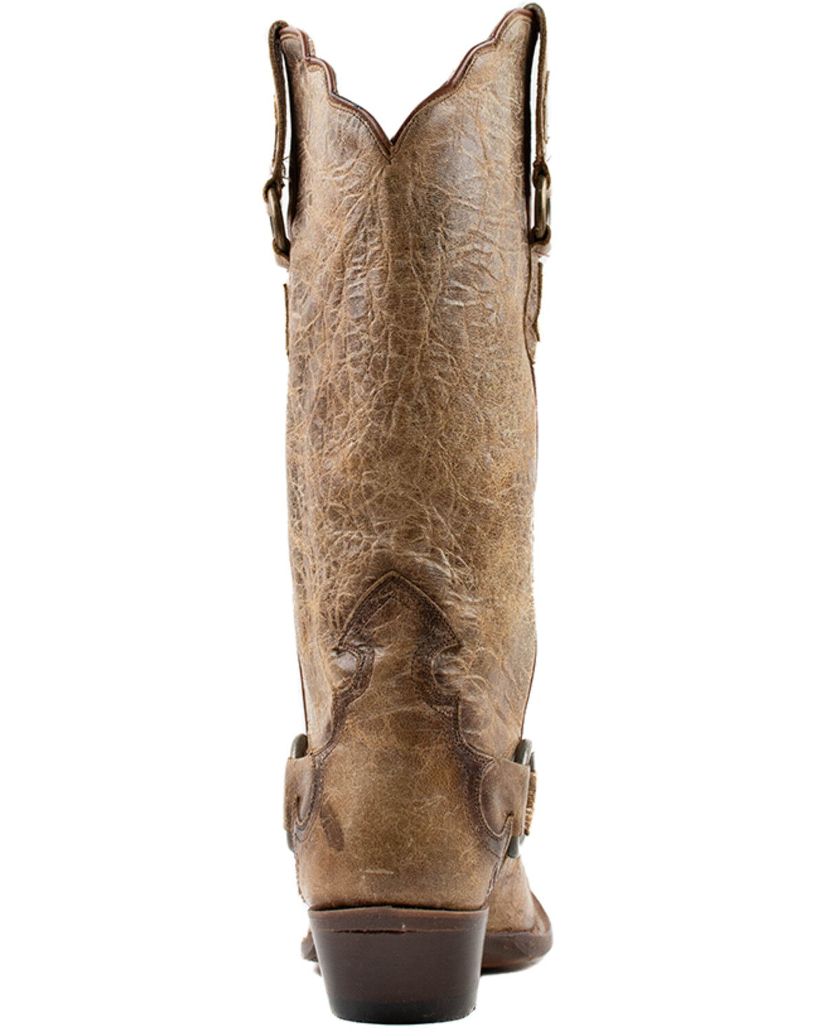 Image #5 - Dan Post Women's Greta Crackle Western Boots - Snip Toe, Tan, hi-res