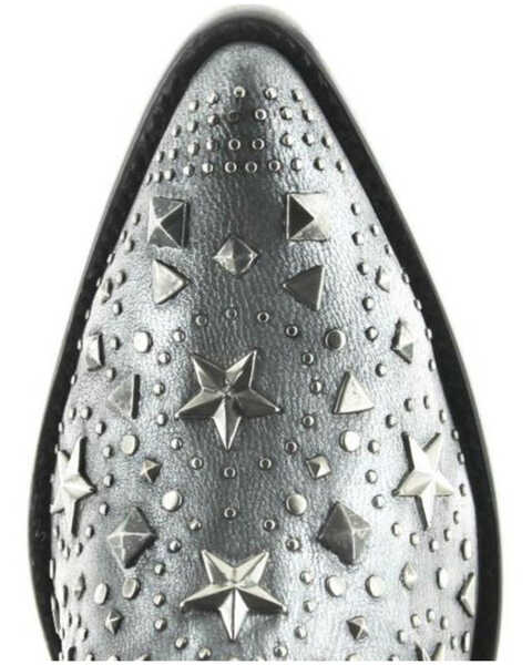 Image #3 - Old Gringo Women's Metal Star Fashion Booties - Pointed Toe, Silver, hi-res