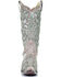 Image #4 - Corral Women's Glitter Inlay & Crystals Boots - Snip Toe, White, hi-res