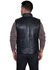 Image #2 - Scully Men's Quilted Two Tone Leather Vest, Chocolate, hi-res