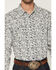 Image #3 - Gibson Trading Co Men's Bone Ridge Paisley Print Long Sleeve Snap Western Shirt - Big, Ivory, hi-res