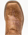 Image #6 - Shyanne Girls' Madison Faux Leather Western Boots - Square Toe, Brown/pink, hi-res