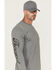 Image #2 - Thorogood Men's Wheel Script Logo Long Sleeve Graphic T-Shirt, Heather Grey, hi-res