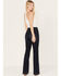 Image #3 - Shyanne Women's Dark Wash Trouser Flare Jeans, Dark Wash, hi-res