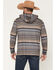 Image #4 - RANK 45&reg; Men's Stone Mesa Southwestern Print Tech Hooded Long Sleeve Shirt, Grey, hi-res