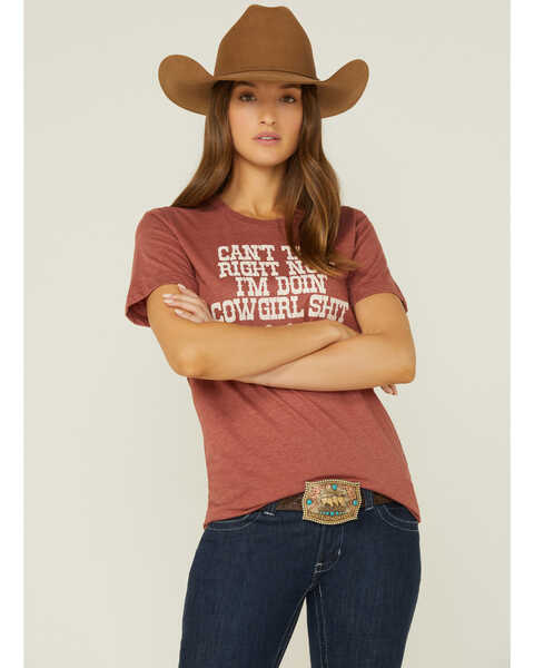 Ranch Dress'n Can't Talk Now Graphic Tee, Rust Copper, hi-res