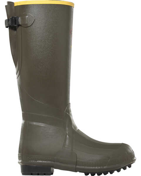 Image #1 - Lacrosse Men's 18" Burly Air-Grip 800G Outdoor Boots - Round Toe , Olive, hi-res
