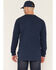 Image #4 - Cody James Men's FR Pocket Bull Solid Snap Long Sleeve Work Shirt, Navy, hi-res