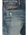 Image #2 - Moonshine Spirit Men's Slasher Medium Wash Slim Straight Rigid Denim Jeans, Medium Wash, hi-res