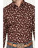 Image #3 - Cody James Men's Fiery Paisley Print Long Sleeve Snap Western Shirt, Burgundy, hi-res