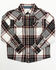 Image #1 - Cody James Toddler Boys' Cabin Fever Long Sleeve Snap Flannel Western Shirt, Cream, hi-res