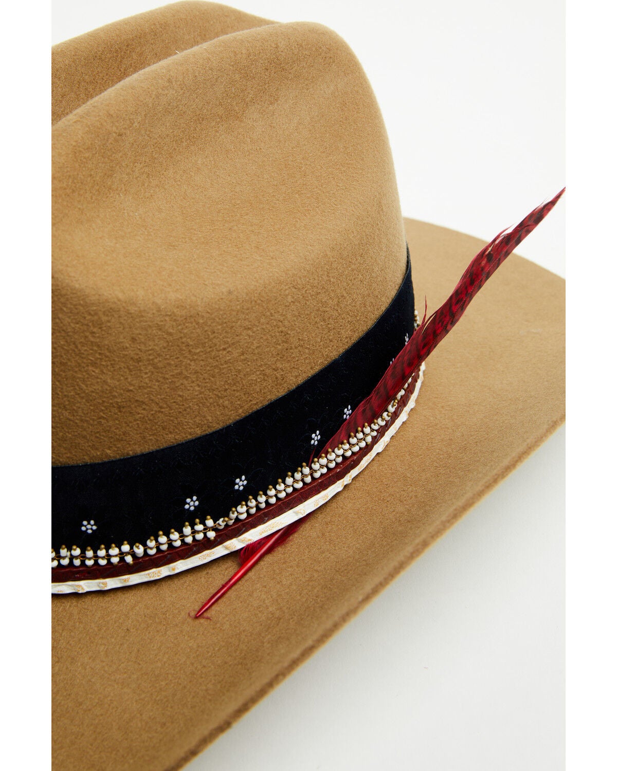 Image #2 - Shyanne Women's Americana Felt Cowboy Hat, Tan, hi-res