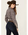 Image #4 - Cinch Women's Paisley Print Long Sleeve Button-Down Western Core Shirt, Grey, hi-res