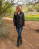 Scully Leatherwear Washed Lamb Leather Adjustable Belt Coat, Black, hi-res