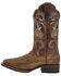 Image #3 - Dan Post Women's Sabina Western Boots - Broad Square Toe, Tan, hi-res