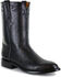 Image #1 - Lucchese Men's Handmade Ward Smooth Ostrich Roper Boots - Round Toe, , hi-res