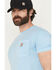 Image #2 - Carhartt Men's Relaxed Fit Lightweight Short Sleeve Pocket T-Shirt, Blue, hi-res