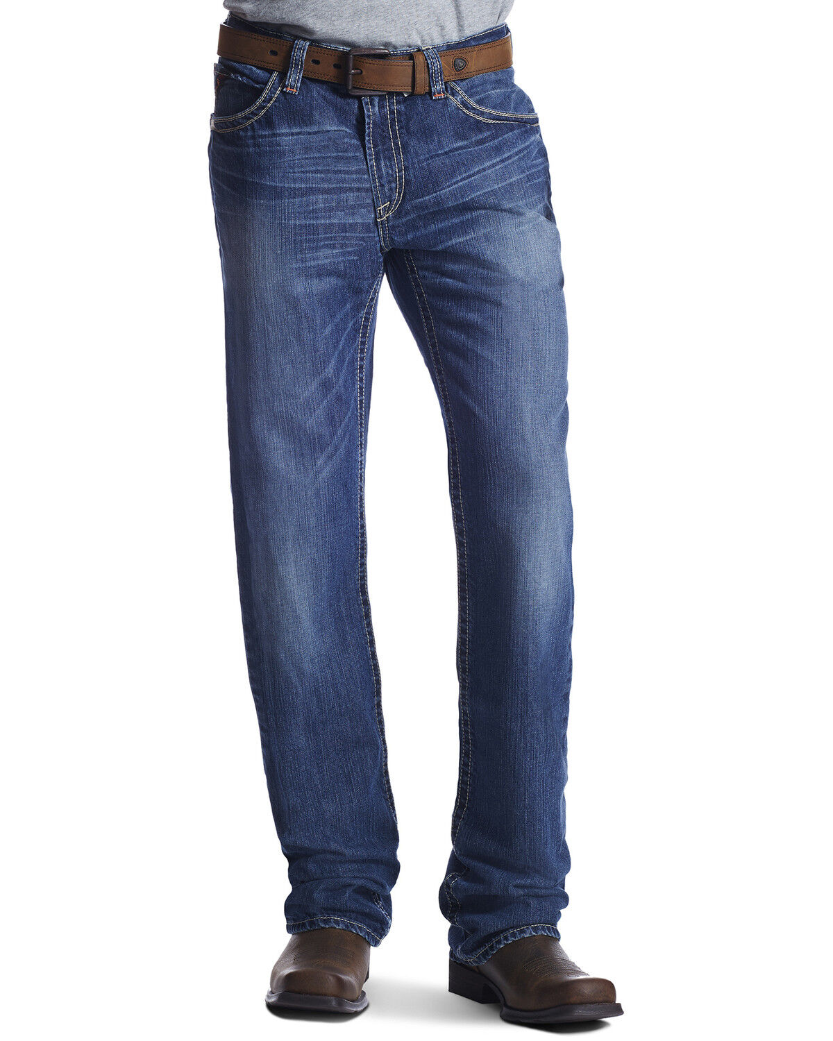Image #3 - Ariat Men's FR M4 Ridgeline Bootcut Work Jeans, Denim, hi-res
