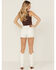 Image #3 - Levi's Women's 501® Original Disco Nights High Rise Stretch Denim Shorts, White, hi-res