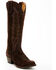 Image #1 - Macie Bean Women's Life's Like A Box Of Chocolates Suede Tall Western Boots - Round Toe, Chocolate, hi-res