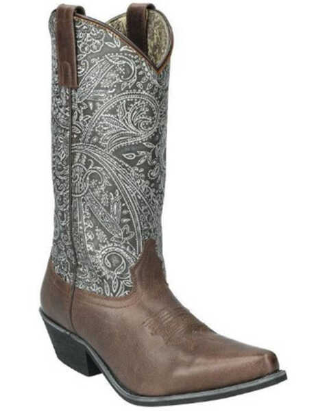 Image #1 - Smoky Mountain Women's Abigail Western Boots - Snip Toe , Dark Brown, hi-res